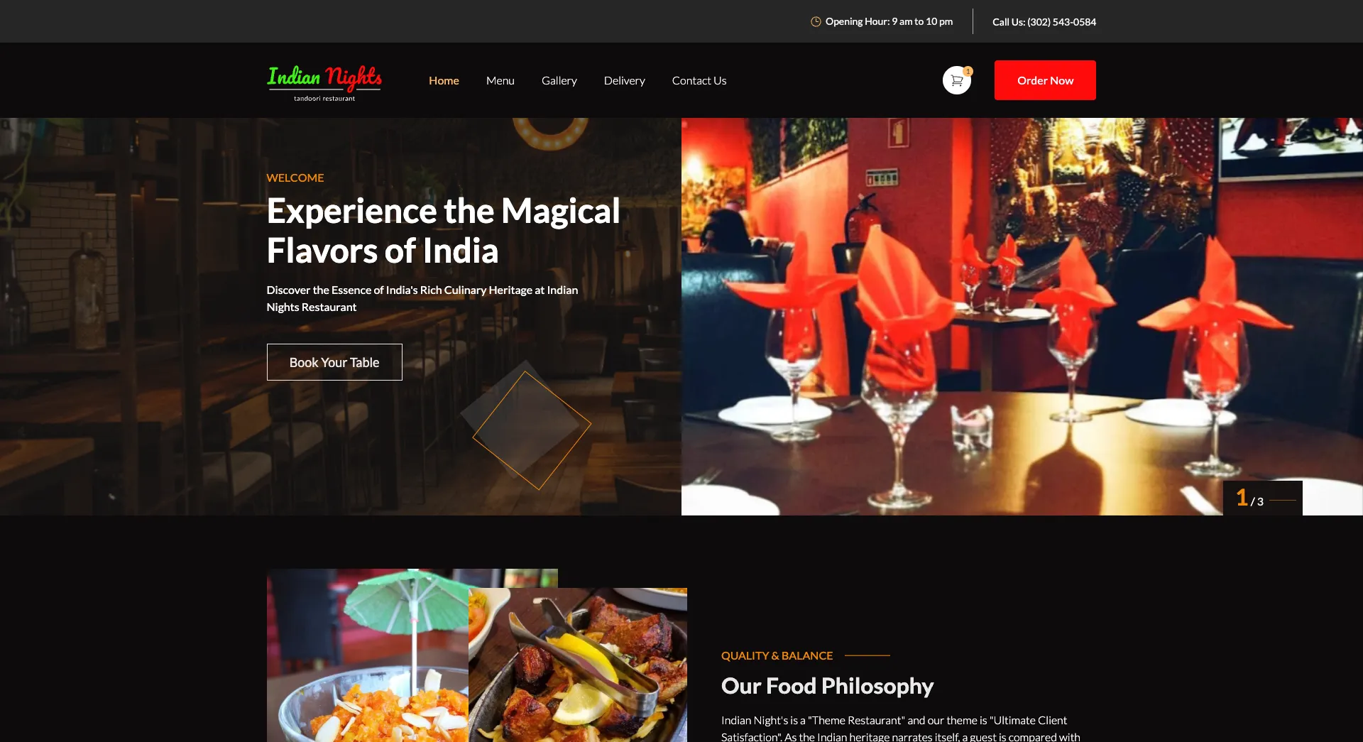 Restaurant website design with online ordering & menu setup