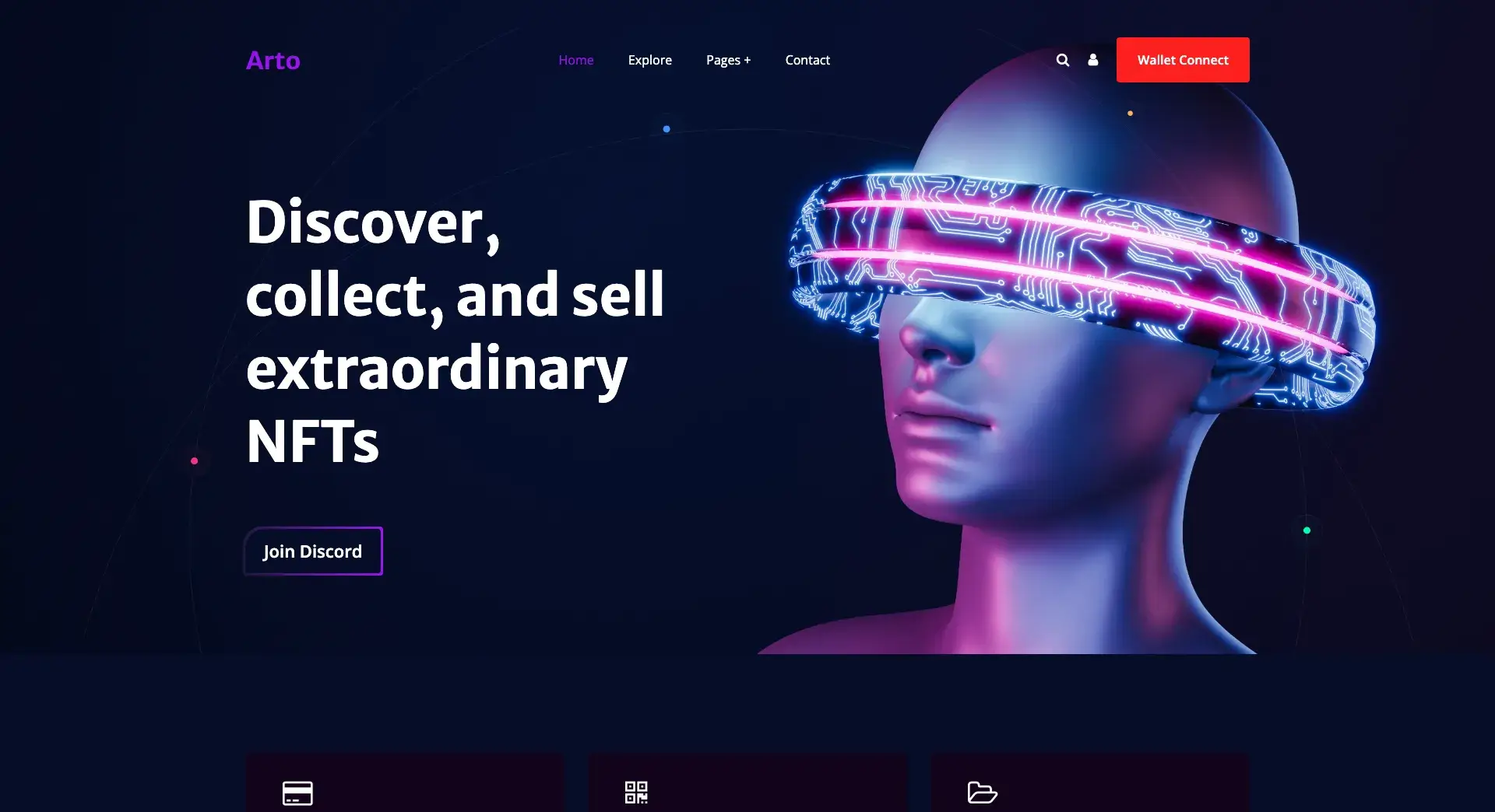 NFT marketplace website – Buy, sell & collect digital assets