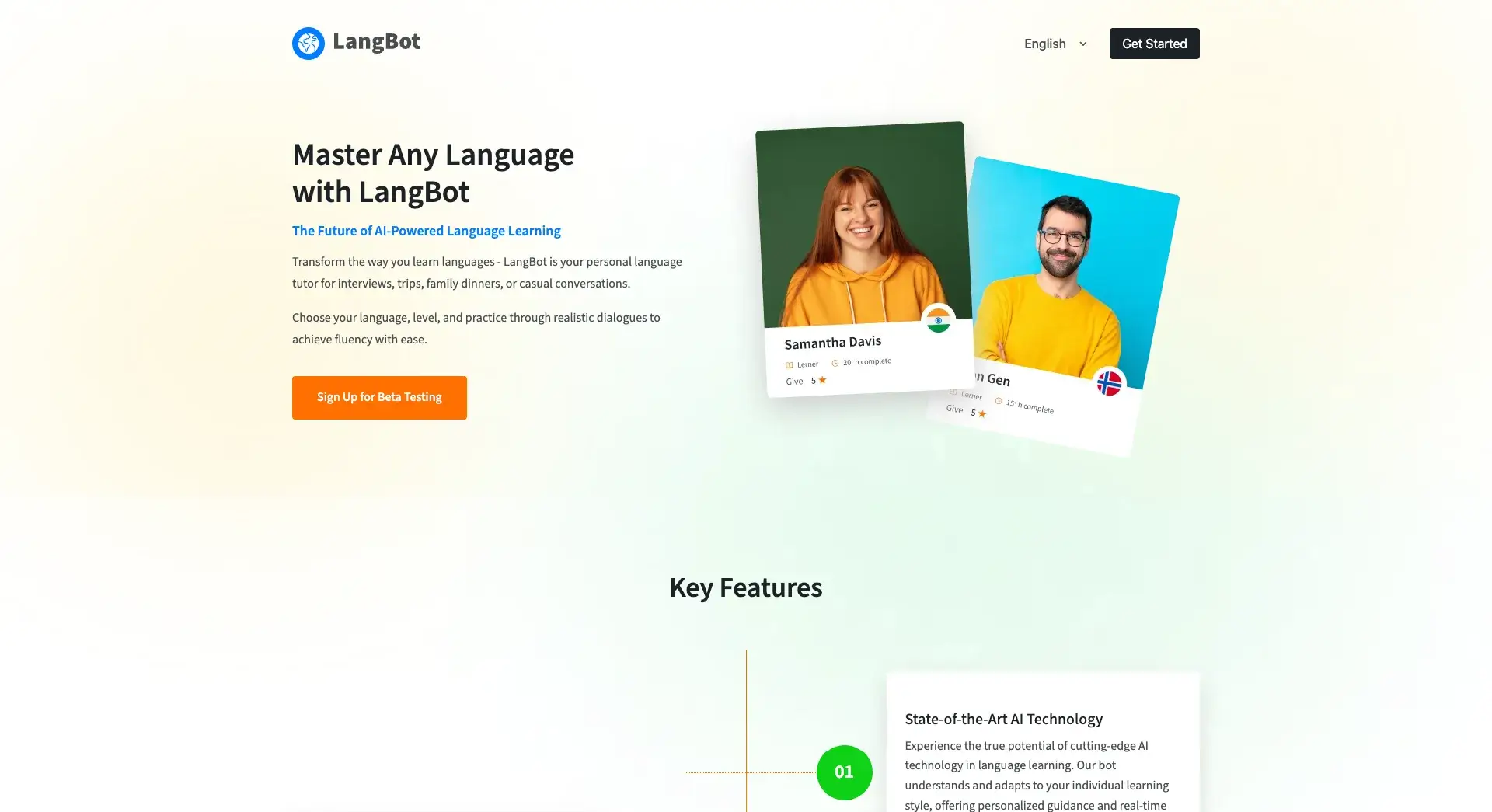 AI-powered language assistant website for simplifying lives